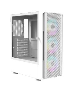 iONZ KZ02 - Advanced Series 2.0 - PC Mid Tower Case M/ATX ATX Gaming Tempered Glass includes 3 x RGB 120mm Fans