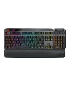 Asus ROG CLAYMORE II RGB Mechanical Gaming Keyboard w/ PBT Keycaps, Wired/Wireless, RX Red Mechanical Switches, Fully Programmable Keys, Detachable Numpad & Wrist Rest