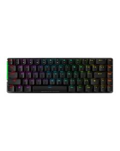 Asus ROG FALCHION Compact 65% Mechanical RGB Gaming Keyboard, Wireless/USB, Cherry MX Red Switches, Per-key RGB Lighting, Touch Panel, 450-hour Battery Life