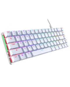 Asus ROG FALCHION ACE Compact 65% Mechanical RGB Gaming Keyboard, Wired (Dual USB-C), ROG NX Red Switches, Per-key RGB Lighting, Touch Panel, White Edition