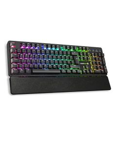 GameMax Strike Mechanical RGB Gaming Keyboard  Outemu Red Switches  Anti-Ghosting  Double-Shot Keycaps  Magnetic Wrist Rest