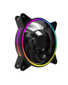 ionz Dual Ring RGB Fans with built in controller Pack of Three