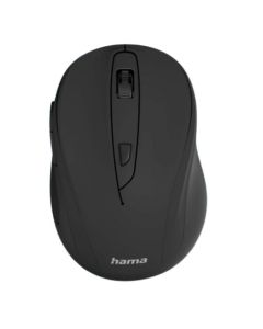 Hama MC-400 V2 Compact Wireless Optical Mouse, 6 Buttons, 800-1600 DPI, Black