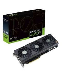 Asus ProArt RTX4060 Ti OC  PCIe4  16GB DDR6  HDMI  3 DP  2685MHz Clock  Compact 2.5 Slot Frame  Overclocked