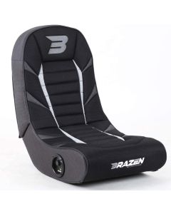 BraZen Python 2.0 Bluetooth Gaming Chair Foldable Floor Rocker with Speaker for Children - Grey