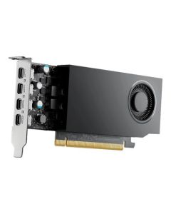 PNY RTXA1000 Professional Graphics Card, 8GB DDR6, 4 miniDP 1.4 (4x DP adapters), 2304 CUDA Cores, Low Profile (Bracket Included), Retail