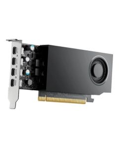 PNY RTXA1000 Professional Graphics Card, 8GB DDR6, 4 miniDP 1.4, 2304 CUDA Cores, Low Profile (Bracket Included), OEM (Brown Box)