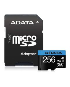 ADATA 256GB Premier Micro SDXC Card with SD Adapter  UHS-I Class 10 with A1 App Performance