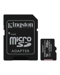 Kingston 256GB Canvas Select Plus Micro SDXC Card with SD Adapter  Class 10 with A1 App Performance