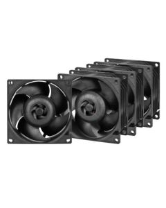 Arctic S8038-7K 8cm PWM Server Fans (4 Pack), Continuous Operation, Dual Ball Bearing, 500-7000 RPM