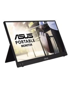 Asus 15.6" Portable IPS Monitor (ZenScreen MB16ACV), 1920 x 1080, USB-C (USB-A adapter), USB-powered, Auto-rotatable, Antibacterial, Smart Stand & Sleeve inc.