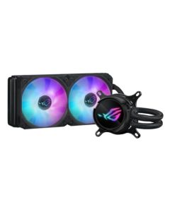 Asus ROG STRIX LC III 240 ARGB Liquid CPU Cooler, 240mm, 7th Gen v2 Asetek Pump, ARGB Fans, Customisable LCD Display, Rotatable Water Block