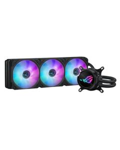 Asus ROG STRIX LC III 360 ARGB Liquid CPU Cooler, 360mm, 7th Gen v2 Asetek Pump, ARGB Fans, Customisable LCD Display, Rotatable Water Block