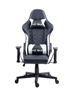 KZ ISU KZ-165 Gaming Chair with a Racing Design, Reclinable.-White