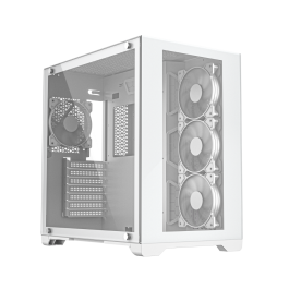 Buy iONZ PC Gaming Case Full ATX Mid Tower - Dual Chamber Dynamic ...